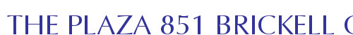 THE PLAZA 851 BRICKELL CO